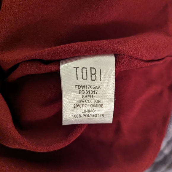 Tobi Sophia Wine Lace Dress - Picture 14 of 14